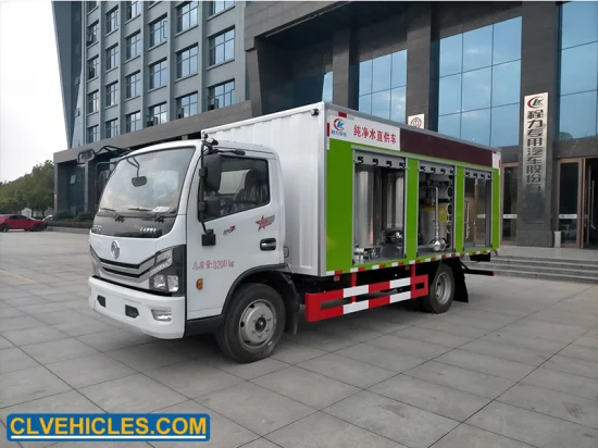 Camión móvil de tratamiento de purificación de agua Camión de filtro de agua de ósmosis inversa