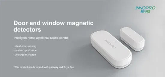 Tuya APP Smart Zigbee Sensor magnético de ventana Sensor de puerta inteligente